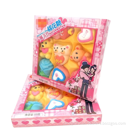 Factory directly selling Shaped mini marshmallow candy for Valentine